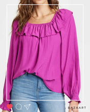 Load image into Gallery viewer, Eco : NWT Ruffle Blouse
