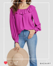 Load image into Gallery viewer, Eco : NWT Ruffle Blouse
