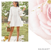 Load image into Gallery viewer, Eco White Cotton Dress
